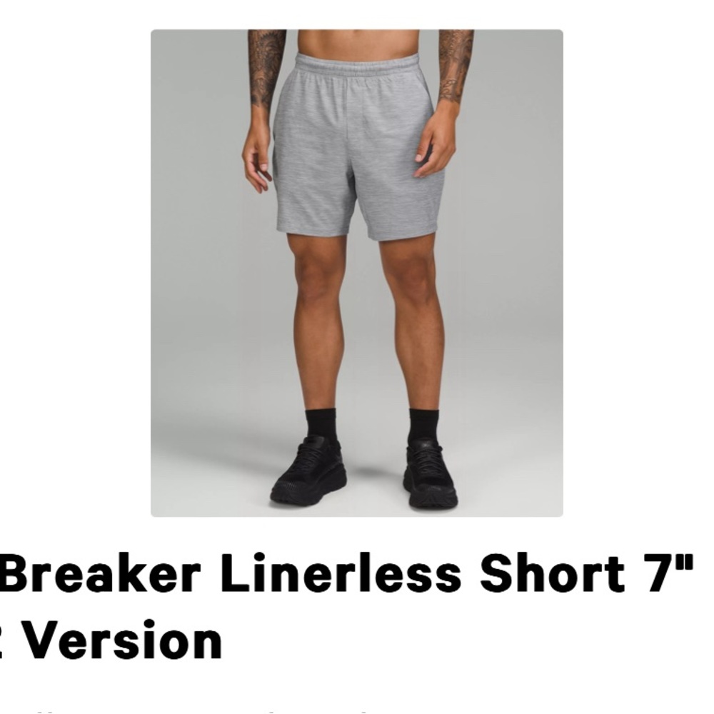 Men’s Lululemon pace breaker 7” shorts